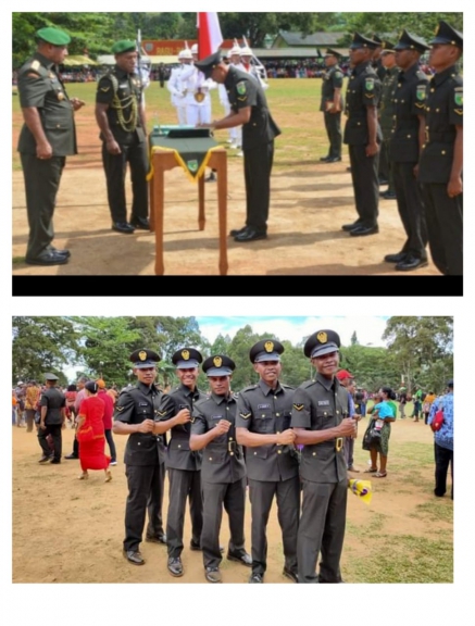 Sosok putra asli Papua yang baru saja dilantik oleh Pangdam XVII Cenderawasih Mayjen TNI Herman Asaribab pada Sabtu (22/2/2020) di lapangan Pancasila Rindam XVII Cenderawasih Papua. (Foto/Warpur)