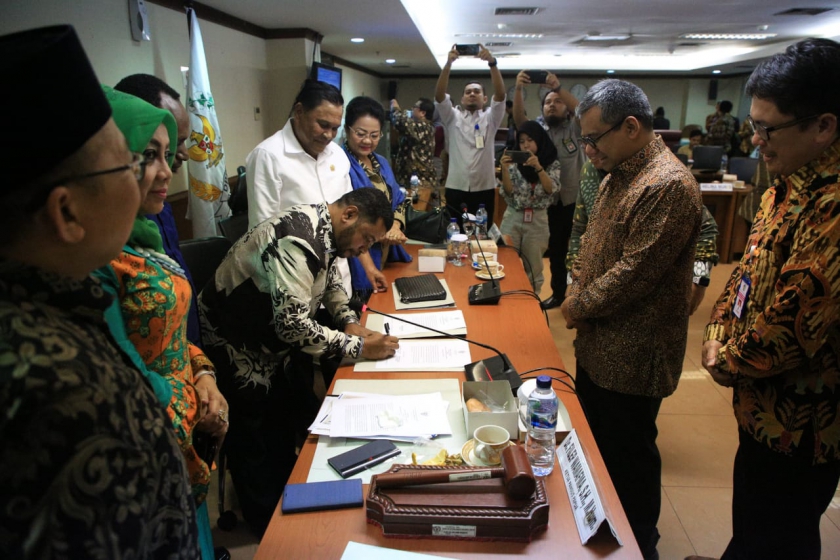Pansus Papua bersama Wakemenkeu dalam Rapat Dengar Pendapat Mengenai Otsus Papua(25/02/2020). (Foto/Rahmat)