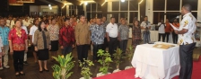 Pengukuhan Kontingen Pesta Paduan Suara Gerejawi (Pesparawi) XIII Kabupaten Biak Numfor oleh Bupati Herry Ario Naap, S.Si,M.Pd, di Asana Hotel, Rabu (4/3)