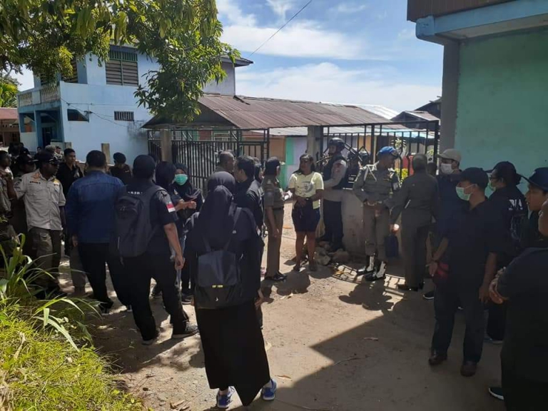 Apel persiapan Kegiatan Operasi Pemetaan Jaringan Penyelidikan Intelijen melibatkan Polresta Jayapura Kota, Kodim 1701 Jayapura, Lantamal X Jayapura, Satuan K9 Polda Papua, Satbrimob Polda Papua, Satpol PP Kota Jayapura, Dinas Kependudukan dan Catatan Sipil Kota Jayapura serta seluruh personil BNNP Papua. (Foto: Ist)