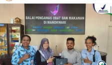 Ari Mahoklori adukan produk bermasalah ke BPOM (Foto : ig BPOM_Manokwari)