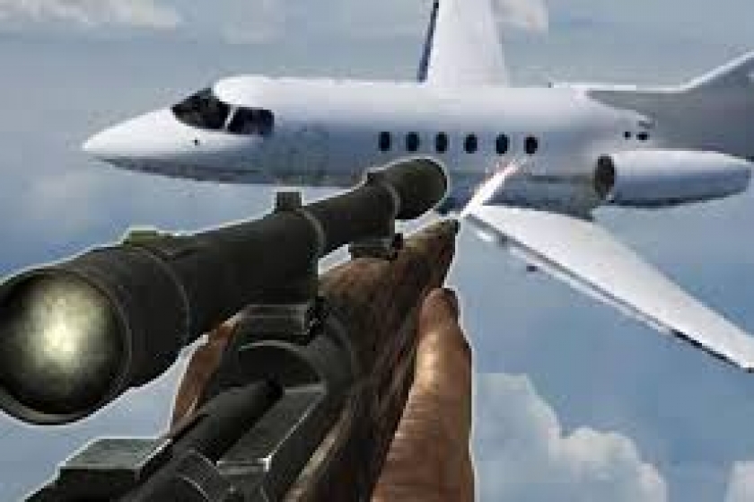 Ilustrasi Pesawat Ditembak