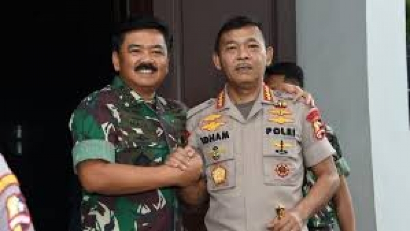 Marsekal TNI Dr. Hadi Tjahjanto, S.I.P., dan Jenderal Polisi Drs. Idham Azis, M.Si. 