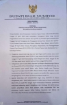 Surat edaran tentang Bekerja dari Rumah untuk ASN Biak Numfor (17/4)