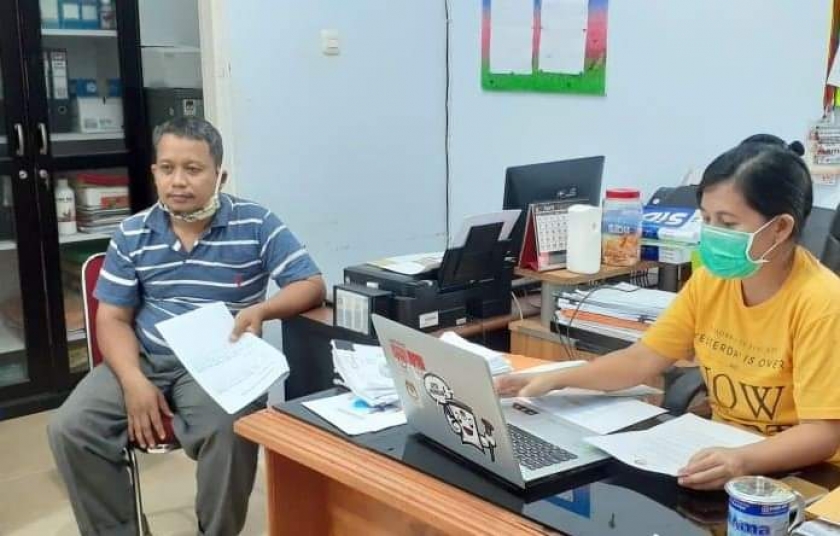 KPU Biak Numfor lakukan rapat persiapan DPB, Minggu (26/4)