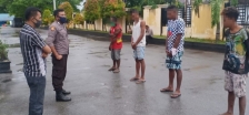  4 orang pemuda diamankan Tim Iknampu Polres Biak Numfor pada 2 mei 2020. 