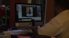 Anggota DPD Perwakilan Papua Barat, Dr. Filep Wamafma  saat menyampaikan pendapat terkait Draf RUU Pilkada saat dilangsungkan Rapat Pleno secara virtual (6/5).