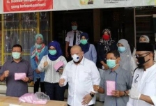 Ketua Dewan Perwakilan Daerah (DPD) RI, AA LaNyalla Mahmud Mattaliti saat berkunjung ke Lamongan, Minggu (3/5).