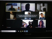 Update Covid-19 Papua Barat melalui video conference, wartawan menerima informasi langsung dari Satgas Covid-19, Kamis (7/5)