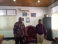 Filep Wamafma menyambangi Kantor Perwakilan Ombudsman RI Wilayah Papua Barat, Rabu, 20 Mei, 2020.