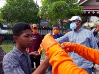 Baubau adakan rapid tes massal, dibuka langsung oleh Sekretaris gugus tugas percepatan penanganan covid-19 Kota Baubau Dr Roni Muhtar, M.Pd, Kamis (21/5/20)