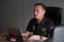 Ketua Umum PSSI Mochamad Iriawan saat melakukan rapat virtual pada Selasa (2/6/2020) membahas kelanjutan kompetisi.