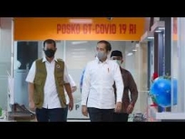Presiden RI saat meninjau kantor Gugus Tugas Percepatan Penanganan Covid-19 di Graha Badan Nasional Penanggulangan Bencana (BNPB), Jakarta Timur, pada Rabu, 10 Juni 2020