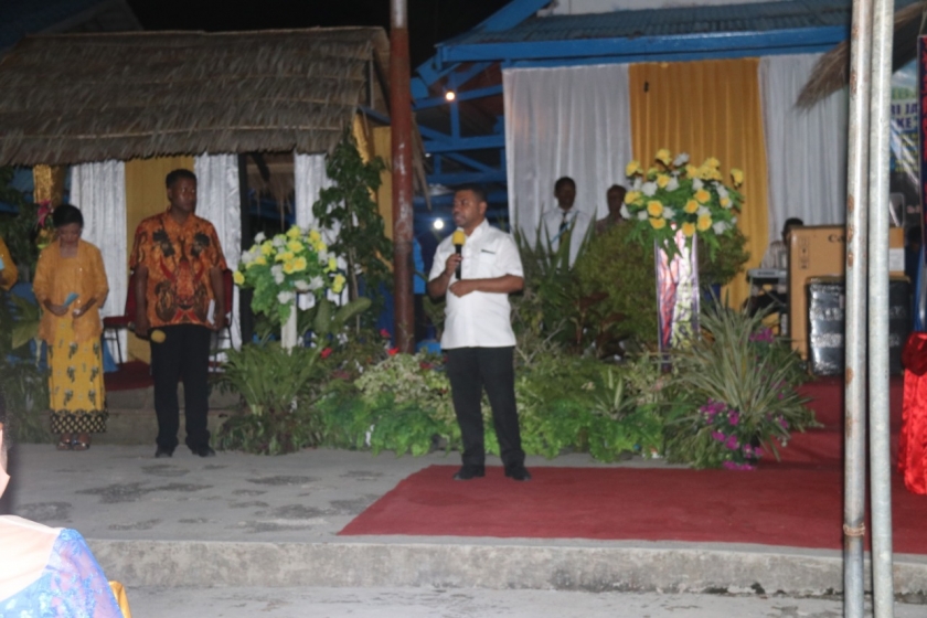 Senator Dr.Filep Wamafma, SH.,M.Hum saat hadiri HUT GKI Lacharoi Mansinam ke-164 tahun pada 6 Juli 2020