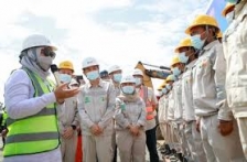 Menteri Tenaga Kerja Republik Indonesia Dr. Dra. Hj. Ida Fauziyah saat berada di PT IWIP, Halmahera Tengah, Maluku Utara. [Foto: ist]