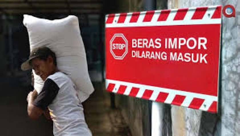 Ilustrasi penolakan terhadap impor beras. [Foto: aktual.com]