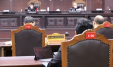 Suasana sidang perselisihan Perselisihan Hasil Pemilihan Kepala Daerah Tahun 2020 di Mahkamah Konstitusi. [Foto: Humas Bawaslu RI]