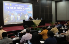 Rapat Koordinasi PB PON XX tahun 2021 Papua di Jayapura (23/3/2021). [Foto: Dok. Pemprov Papua]