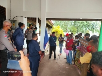 Aksi mimbar bebas Forum Solidaritas Mahasiswa dan Pemuda Merauke pada Rabu (24/3/2021). [Foto: Dok Humas Polri]