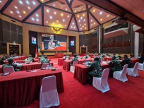 Rapat Koordinasi Teknis Hukum (Rakorniskum) T.A. 2021  Komnas HAM di Aula Gatot Soebroto Denma Markas Besar TNI Cilangkap, Jakarta Timur, Selasa (30/3/2021). [Foto: Komnas HAM RI]