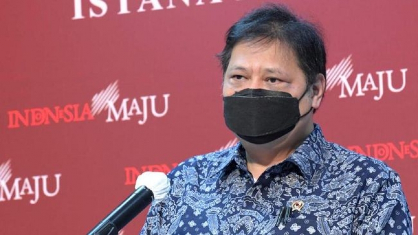 Menteri Koordinator Bidang Perekonomian, Airlangga Hartarto selaku Ketua Komite Penanganan COVID-19 dan Pemulihan Ekonomi Nasional. [Foto: Kris - Biro Setpres]