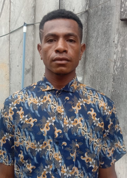 Salah satu peserta seleksi penerimaan bintara Polri Yusuf Christopol Waney. [Foto: JP/MW]