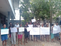 Aksi Badan Ikatan Mahasiswa Tambrauw (BP IMT) di Jayapura pada Rabu (14/4/2021). [Foto: BP IMT Jayapura]