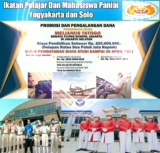 Poster promosi dan galang dana penerbang muda, Melianus Tatogo. [Foto: Facebook Yulius]