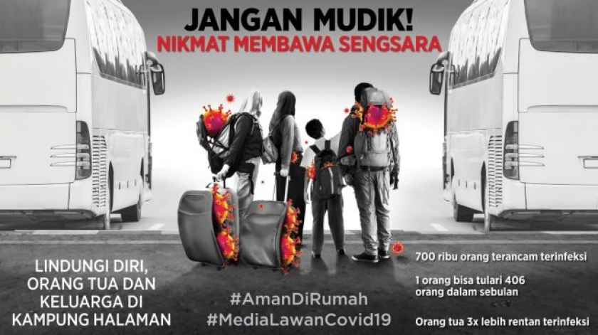 Poster Jangan Mudik! [Foto: ist]