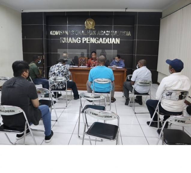 SKP Keuskupan Timika Adukan Peristiwa Kekerasan di Papua. [Foto: Humas Komnas HAM RI]