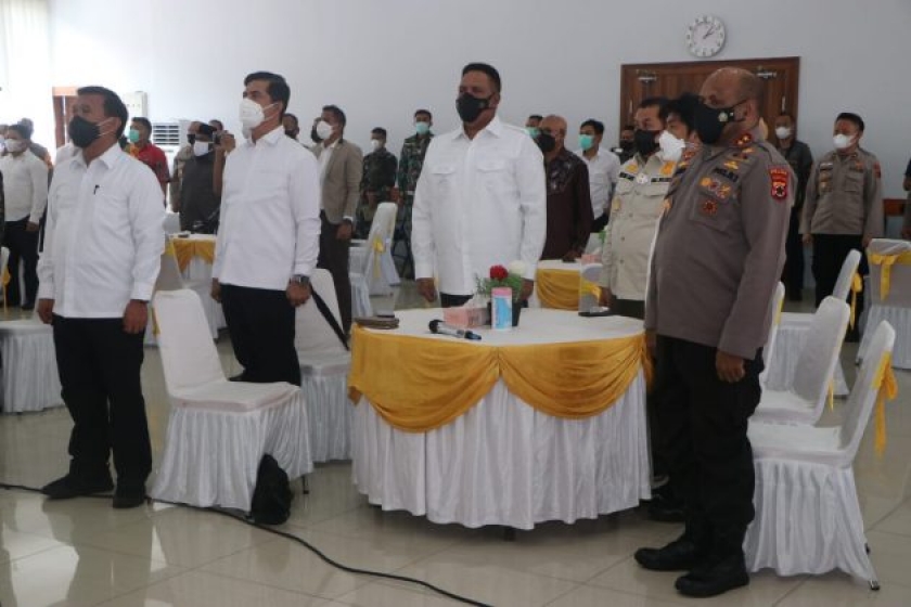 Silahturahmi Kamtibmas Presisi Bersama Kabaintelkam Polri yang dipimpin oleh Kabaintelkam Polri Komjen Pol Drs. Paulus Waterpauw, Senin (19/04). [Foto: Humas Polri]