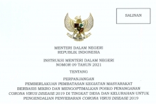 Instruksi Menteri Dalam Negeri Nomor 9 Tahun 2021.