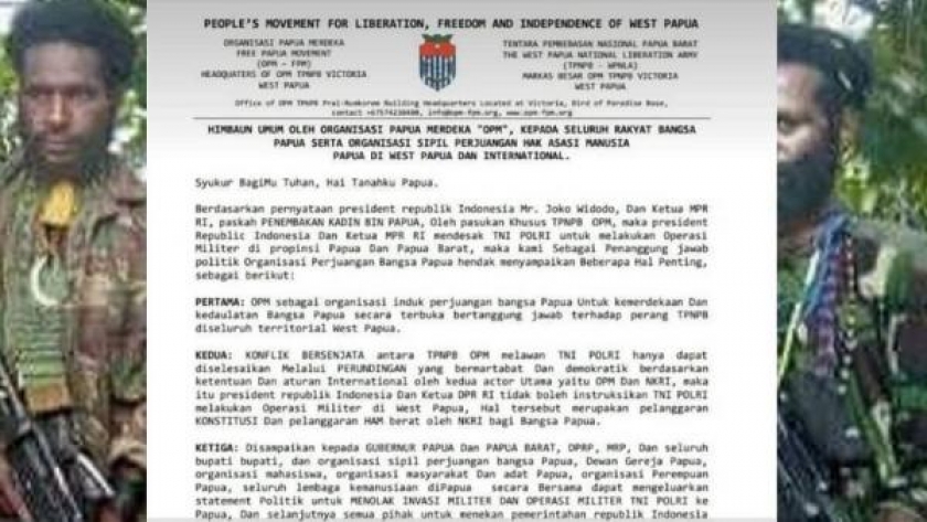 Surat OPM yang ramai beredar di media sosial.