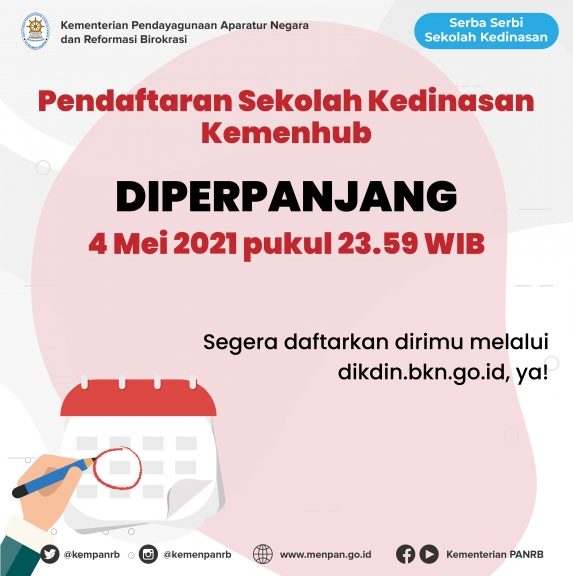Pendaftaran Sekolah Kedinasan Kemenhub Diperpanjang hingga 4 Mei