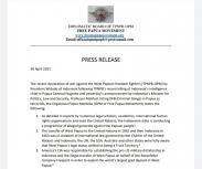 Rilis Dewan Diplomatik TPNPB-OPM pada Jumat (30/4).