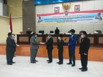 Sidang Paripurna DPRD Bahas LKPJ Bupati Sorong 2020. [Foto: Diskominfo Kabupaten Sorong]