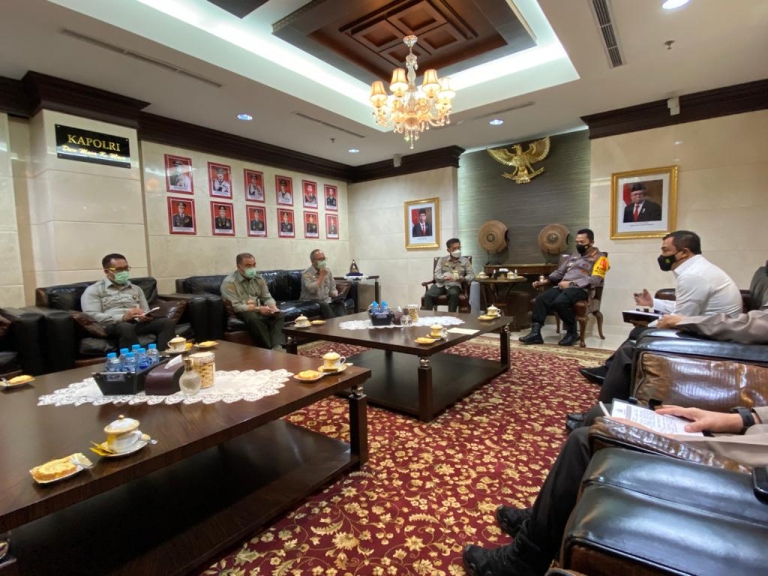 Kapolri dan Mentan Bahas Swasembada Beras Hingga Pendistribusian Pupuk Subsidi. [Foto: rls]