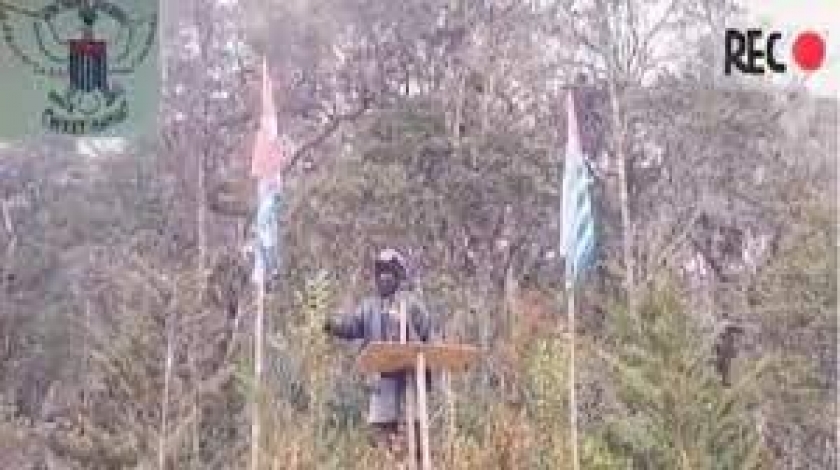 Markasnya Digempur TNI, Begini Pidato Panglima Tertinggi TPNPB. [Foto: sindonews]