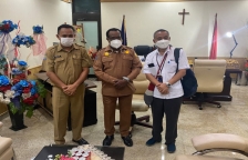 Dipanggil Sekda Dance, Pimpinan Telkom Estimasi Jaringan Internet Normal Awal Juni. [Foto: Pemprov Papua]