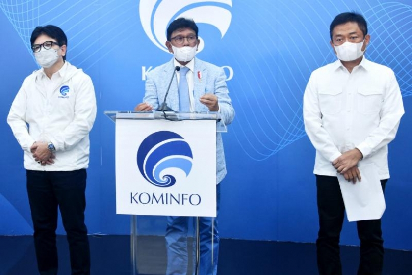 Menteri Komunikasi dan Informatika Johnny G. Plate. [Foto: Kominfo RI]