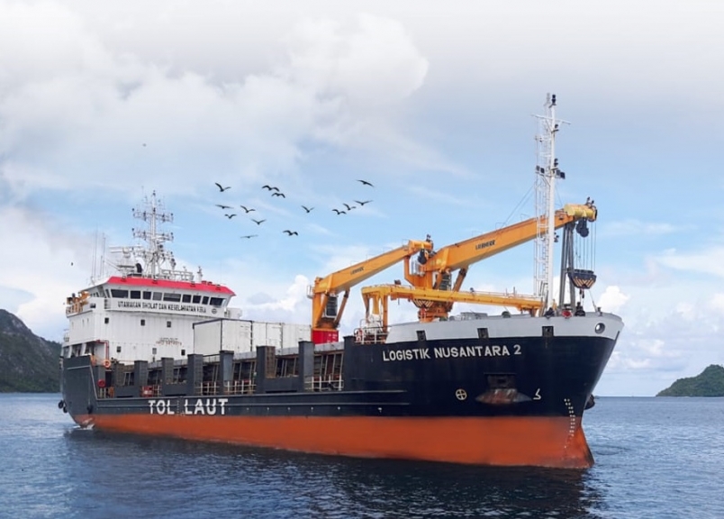 Pelni Angkut 56 Kontainer Beras Merauke ke Papua & Papua Barat. [Foto: ist]