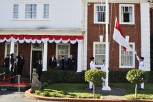 Kedutaan Besar Republik Indonesia (KBRI) di Wellington pada hari Senin tanggal 17 Agustus 2020. [Foto: Kemlu RI]