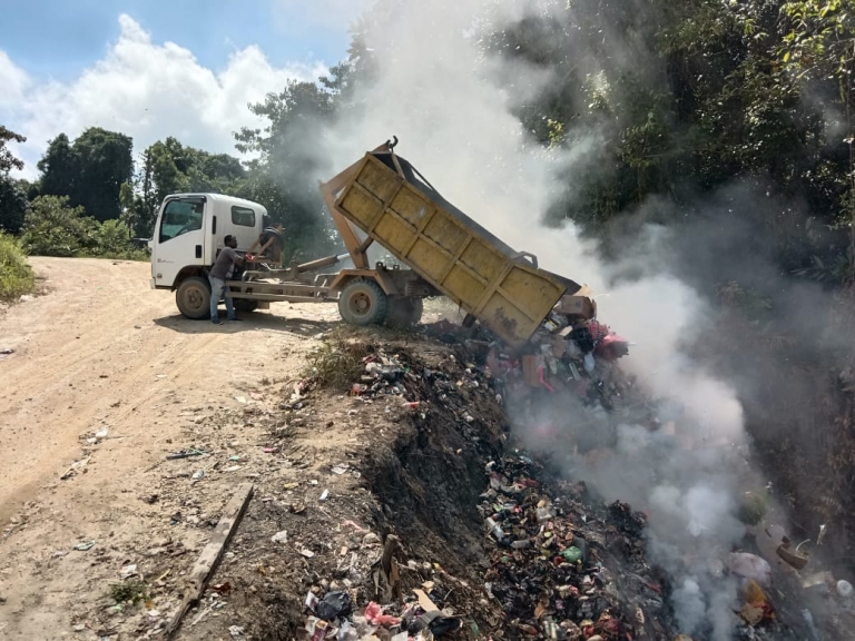 Kondisi Lokasi TPA Sementara Kota Bintuni Butuh Perhatian Serius. [Foto: JP/MW]
