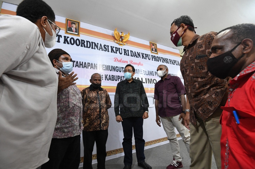 Supervisi PSU 3 Kabupaten, KPU RI Kunjungi KPU dan Bawaslu Papua. [Foto: KPU RI]