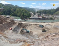 Pembangunan Bendungan Way Apu di Buru Maluku. [Foto: Humas Kementerian PUPR]