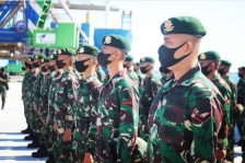 Tim Aju Satgas Pamtas Mobile Para Raider 431/3/3 Kostrad Berangkat ke Papua. [Foto: @pararaider431]