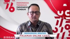 Direktur Jenderal Aplikasi Informatika Kementerian Kominfo, Semuel A. Pangerapan dalam Webinar Beritasatu “Mewaspadai Jeratan Pinjaman Online Ilegal” dari Jakarta, Kamis (19/08/2021). [Foto: Kominfo RI]