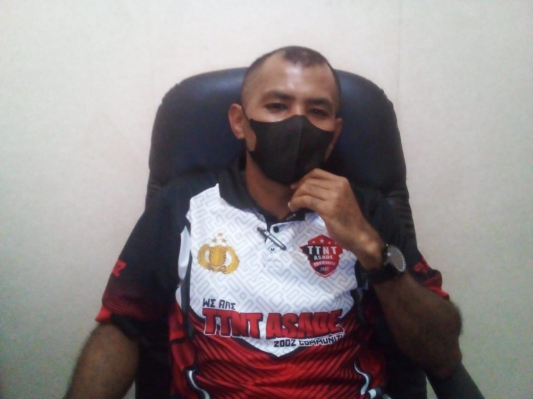 Kanit III Tipidter Polres Manokwari Mario Manuri, SH. [Foto: JP/Rolly]