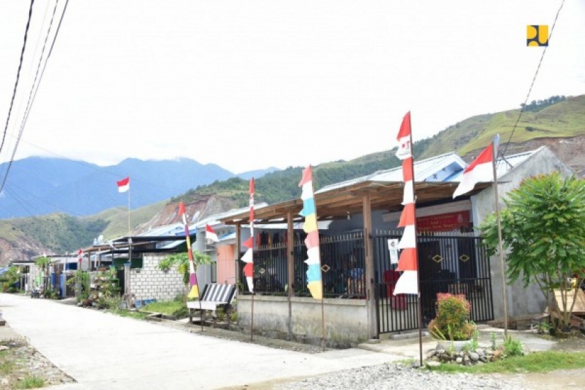 Bantuan PSU 395 Unit Rumah Berkualitas Disalurkan di 3 Daerah di Papua. [Foto: Kementerian PUPR]