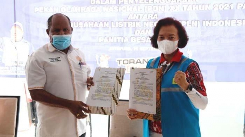 PT PLN Gelontorkan Rp 313 Miliar Dukung PON Papua. [Foto: PLN]